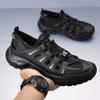 Schnelltrocknende Wading-Aqua-Schuhe für Herren Outdoor Herren Mesh-Sandalen Neu Bequeme Herren Strand-Flats Aushöhlen Sandalen Sommer-Sneakers