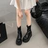 2025 autumn cool and versatile niche matte matte muffin thick-soled short boots popular short boots