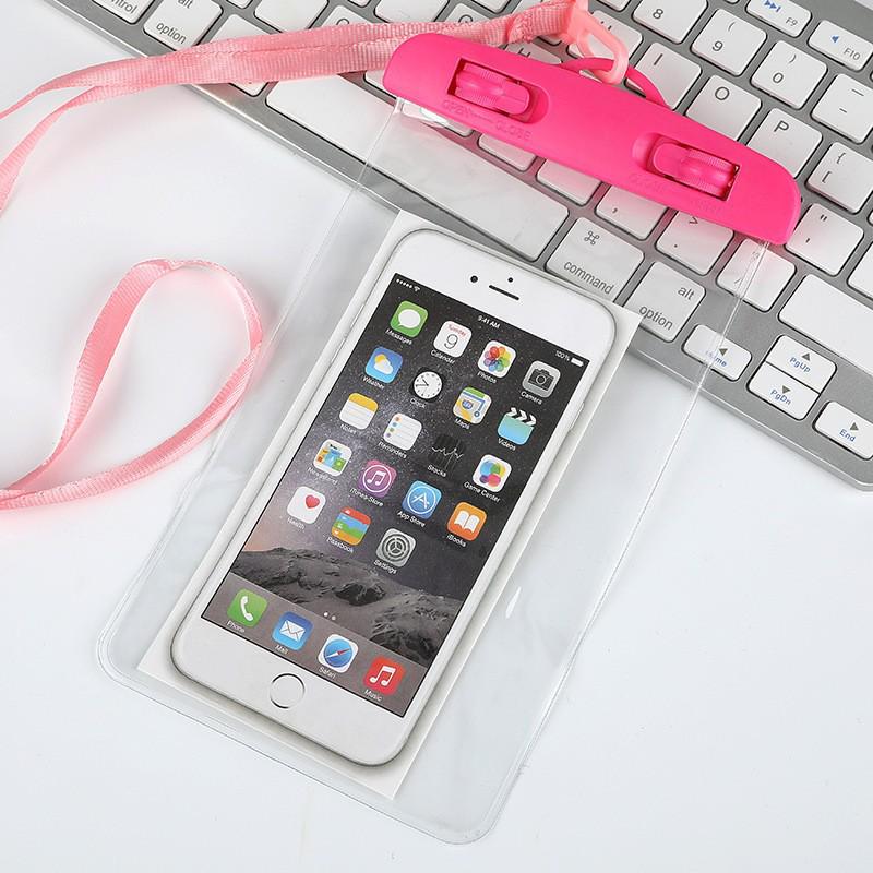 Waterproof Airbag Phone Pouch - Touchscreen Compatible for Swimming, Riders & Rainy Days