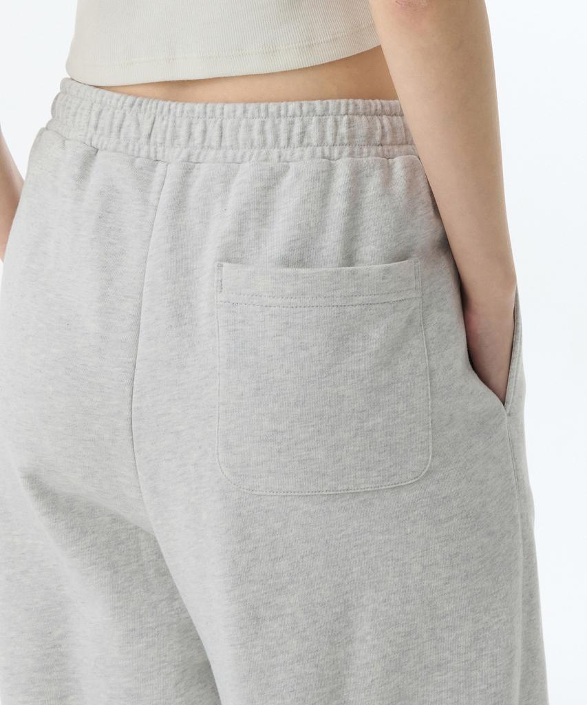 MUSINSA STANDARD WOMAN Women'S Deep Tuck Variable Wide Lounge Sweatpants [Melange Light Grey]