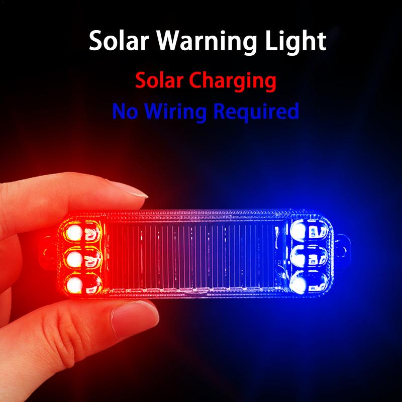 Solar Warning Lights For Car Super Bright LED Lights Indicators Anti-Collision Tail Lights Caution Lights Waterproof Solar
