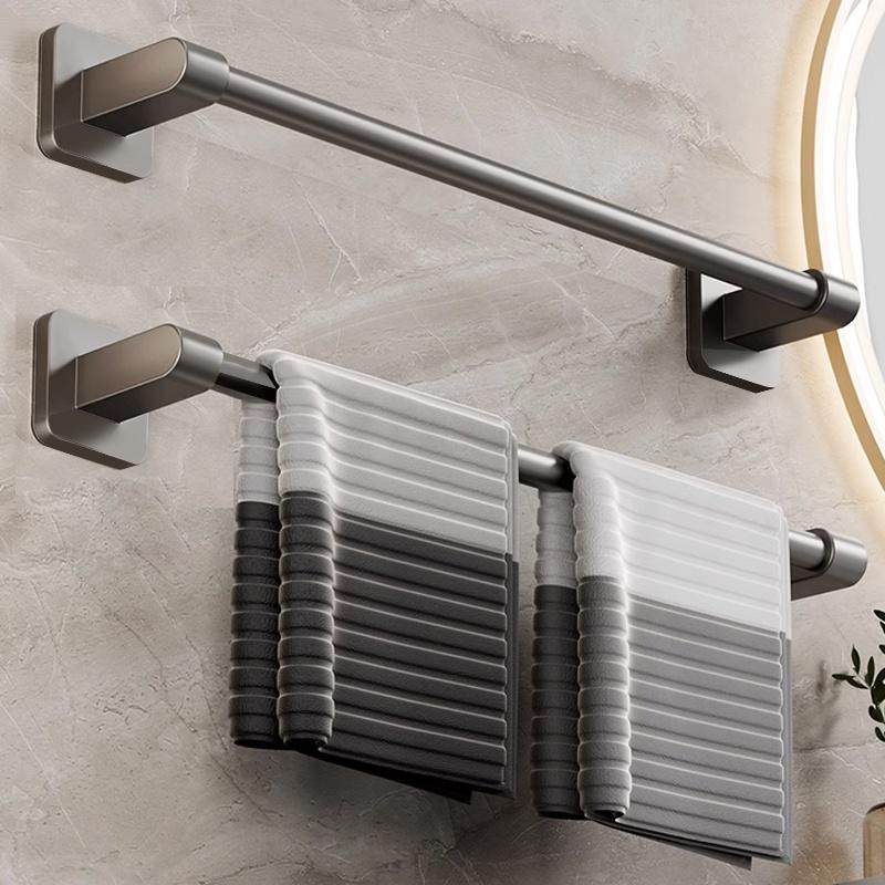 No Need To Drill Walls For Sticker Bathroom Towel Bar/Hook/Towel Rack/Kitchen Rag Rack Bathroom Accessories