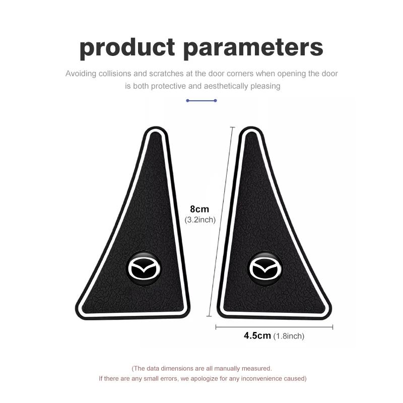 2025 Hett 2st Bil Dörrhörn Anti-kollision Mjukt Gummi Skydd Klistermärke För Mazda Axela Atenza CX9 MX3 MX5 RX8 RX7 MX30 CX30