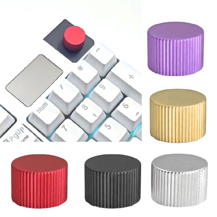 Ergonomic Metal Rotary Knob For PC Mechanical Keyboards D Shaft Half Shaft Aluminum Precise Tactile Adjustment