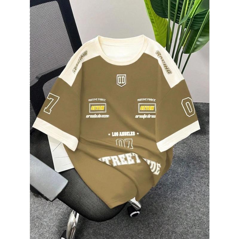 

Летняя мужская футболка 2025 года с 3D цифровой печатью, футболка с коротким рукавом, мужская спортивная одежда, футбольная футболка Brooklyn racing, 6XL