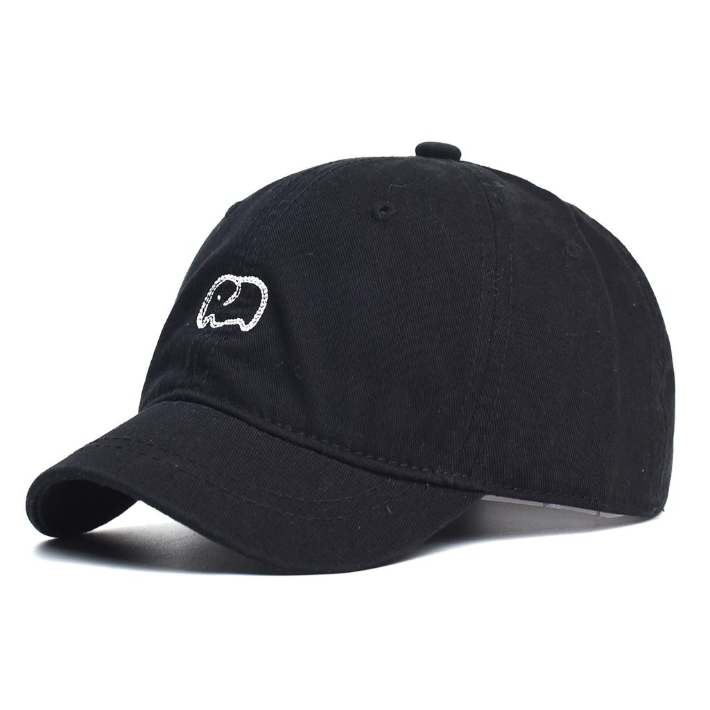 Short Brim Cotton Baseball Cap Men Women Casual Vintage Dad Hat Adjustable Trucker Style Low Profile Caps Nylon Fastener Tape