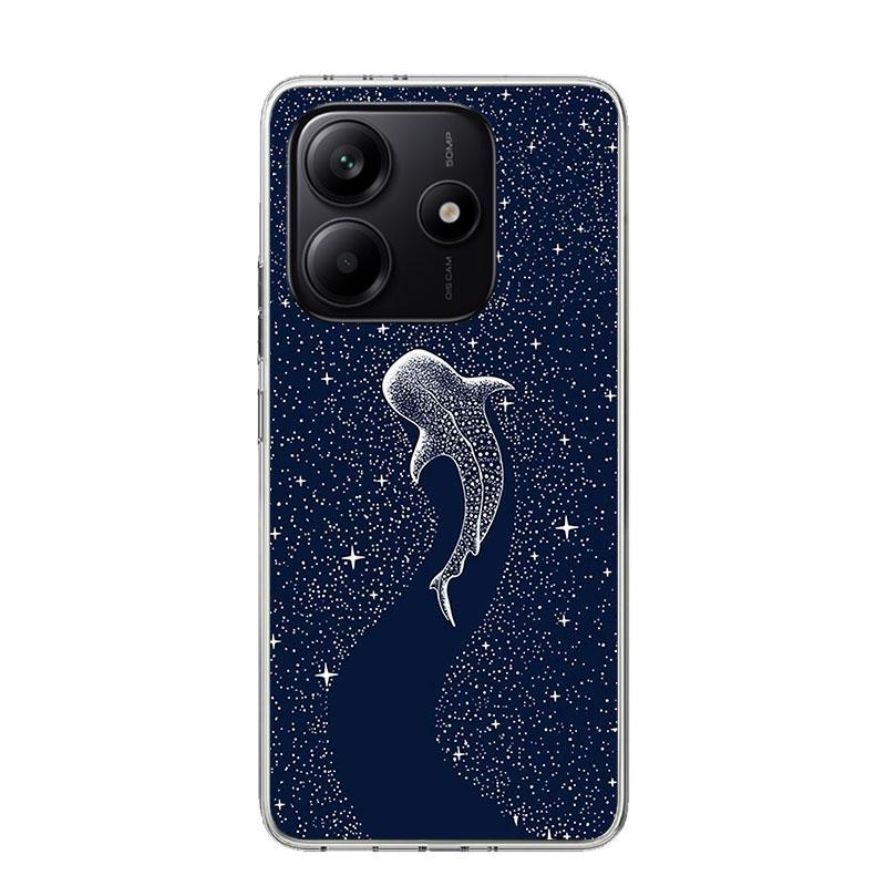 Ocean Whale Shark Phone Case For Xiaomi Redmi Note 15 14 13 12S 12 Pro Plus 11S 11E 11 11T 10S 10 Art Soft Pattern Cover Redmi N