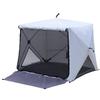Tenda de Coleção Abre e fecha como um guarda-chuva Protetor solar rápido e fácil Estilo cubo Fechamento total Malha Tenda de montagem fácil Acampamento Caminhada Branco [Acampantes