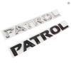 AAWJ1 Car  ABS Rear Trunk Letters Words Logo Badge Emblem Decals Sticker compatible compatible for Nissan Patrol Y60 Y61 Y62 Y63 Y64 Styling Acc