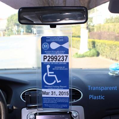 Parkausweishalter für Behinderte, ultratransparent, Schutzhalter für Parkausweis für Behinderte