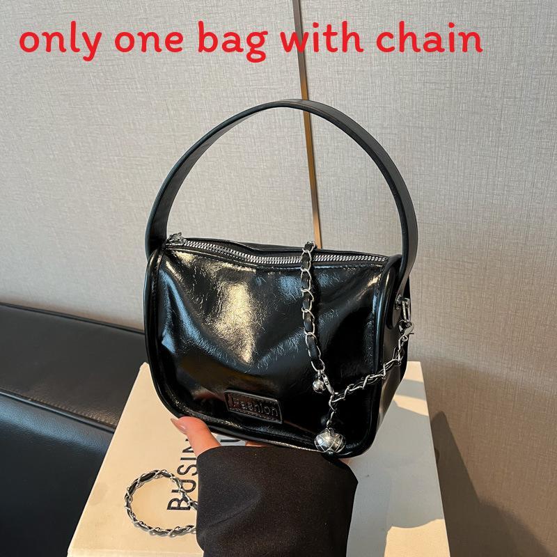 Pu Small Square Bag For Women With Chain Strap And Zip Closure For Daily Use