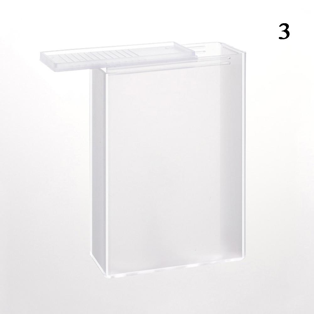 

Портативный многофункциональный пластиковый ящик для хранения Полупрозрачный Матовый Держатель для фотокарточек Пылезащитный Органайзер для мелочей для настольного ящика