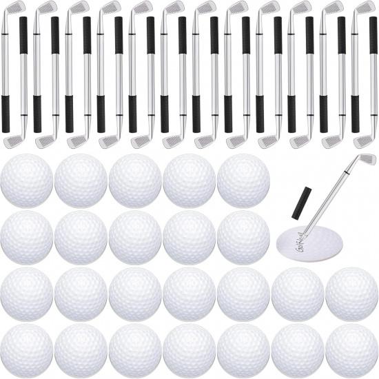 Estune 12 Pcs Ballpoint Pens and 12 Pads Sticky Notes Cool Party Favors Mini Decorative Pens Funny Sports Club Props Black Gel Ink for Office