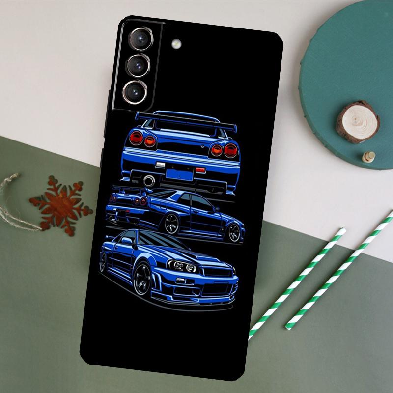 Coque de téléphone pour voiture de sport drift pour Samsung Galaxy S26 S23 Ultra S20 S21 S22 S24 S25 Plus S10 S25 FE Couvercle arrière