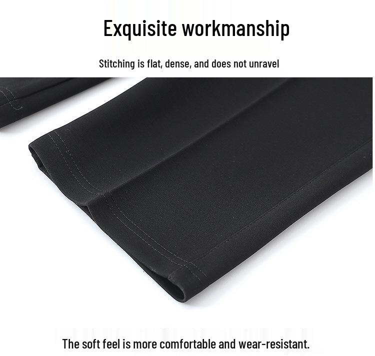Elastische Bundhose mit geradem Bein für Frauen mittleren Alters und ältere Frauen - Vielseitige Freizeithose mit Taschen für Frühling und Herbst.