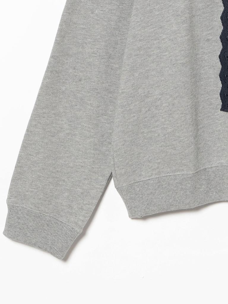 Beams Boy Sweatshirt [Special Order] TORI-TO Vertical Frill Cardigan, Women's, Gray Free