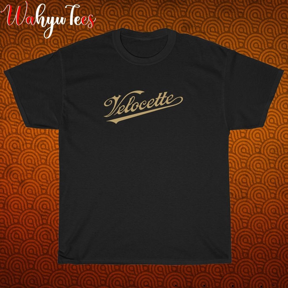 Velocette Classic Motorcycles Logo Black Navy White Size S-5XL Unisex T-Shirt