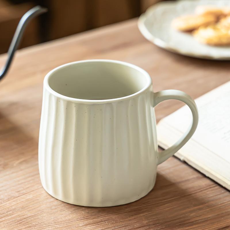 Ceramiczny Kubek Duża Pojemność Retro Pionowy Kubek Japoński Kubek Śniadaniowy Domowy Kubek do Wody Restauracyjny Kubek do Kawy