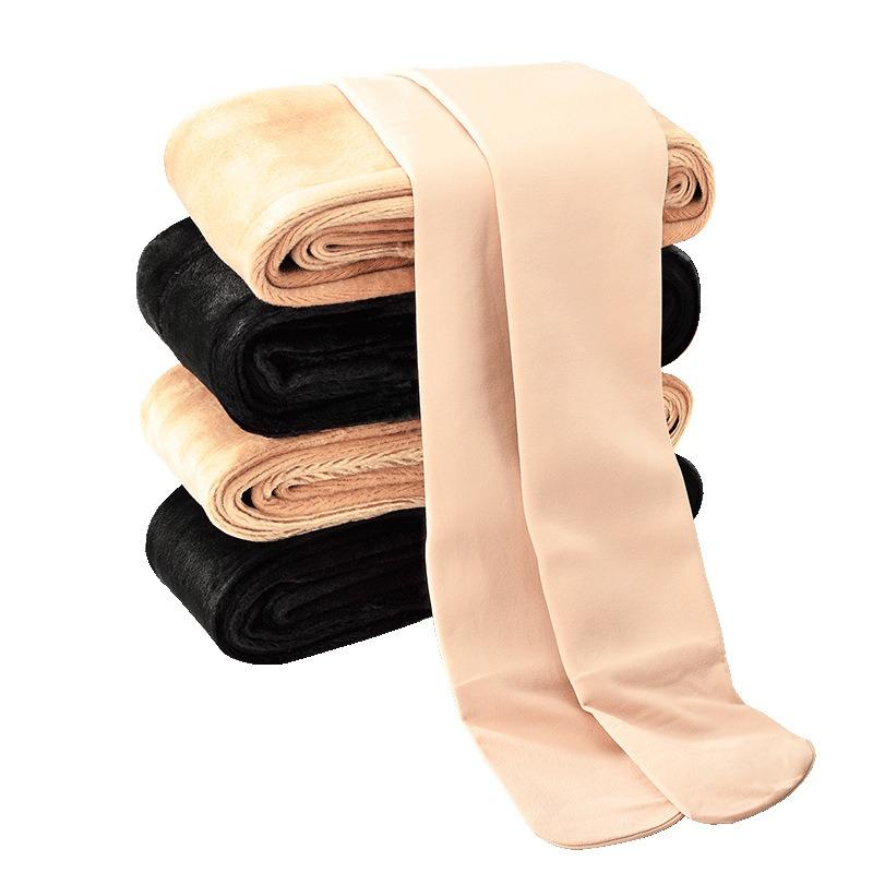 Bareleg Socks Skin Tone Women's Autumn and Winter Integrated Pants Fleece Thickened Pantyhose Anti-hook Silk Thermal Leggings Women's Outer Wear