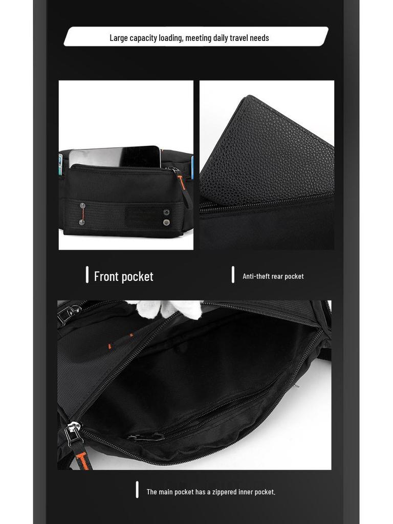 WEPOWER Outdoor Waterproof Crossbody Waist Bag for Travel, Running, Cycling, and Commuting