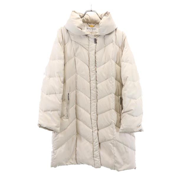 

BALMAIN Down jacket L Ivory Women Used