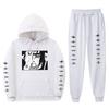 Mens Anime Hooded Sweatshirt Set With Fleece Lining Naruto Uchiha Itachi Inspired Casual Winter Outfit