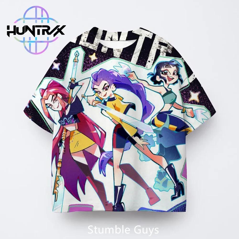 Kpop Demon Hunters Harajuku 3D Print Sports Quick-dry Breathable Boy Girl T-shirt Street Hip-hop Fashion Children Short-sleeve