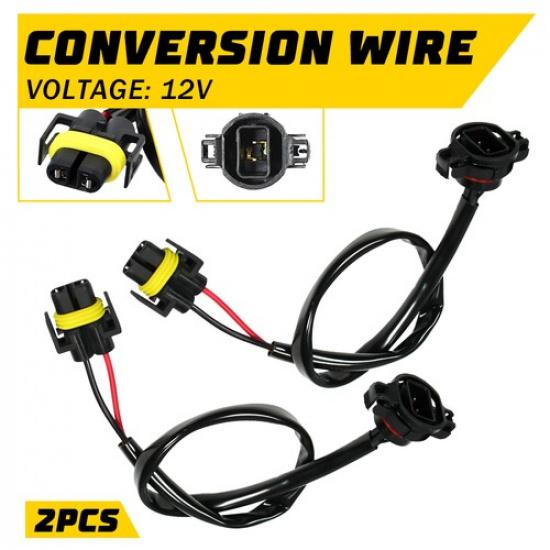 PSX24W 5202 H16 to H11 H8 Fog Light Conversion Wire Harness Pigtail Extension