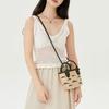 Longchamp Le Panier Pliage Logo Embroidered Detachable Shoulder Strap Straw Texture Canvas Mini Shoulder Crossbody Tote Bag Women Bags 10206HCF292