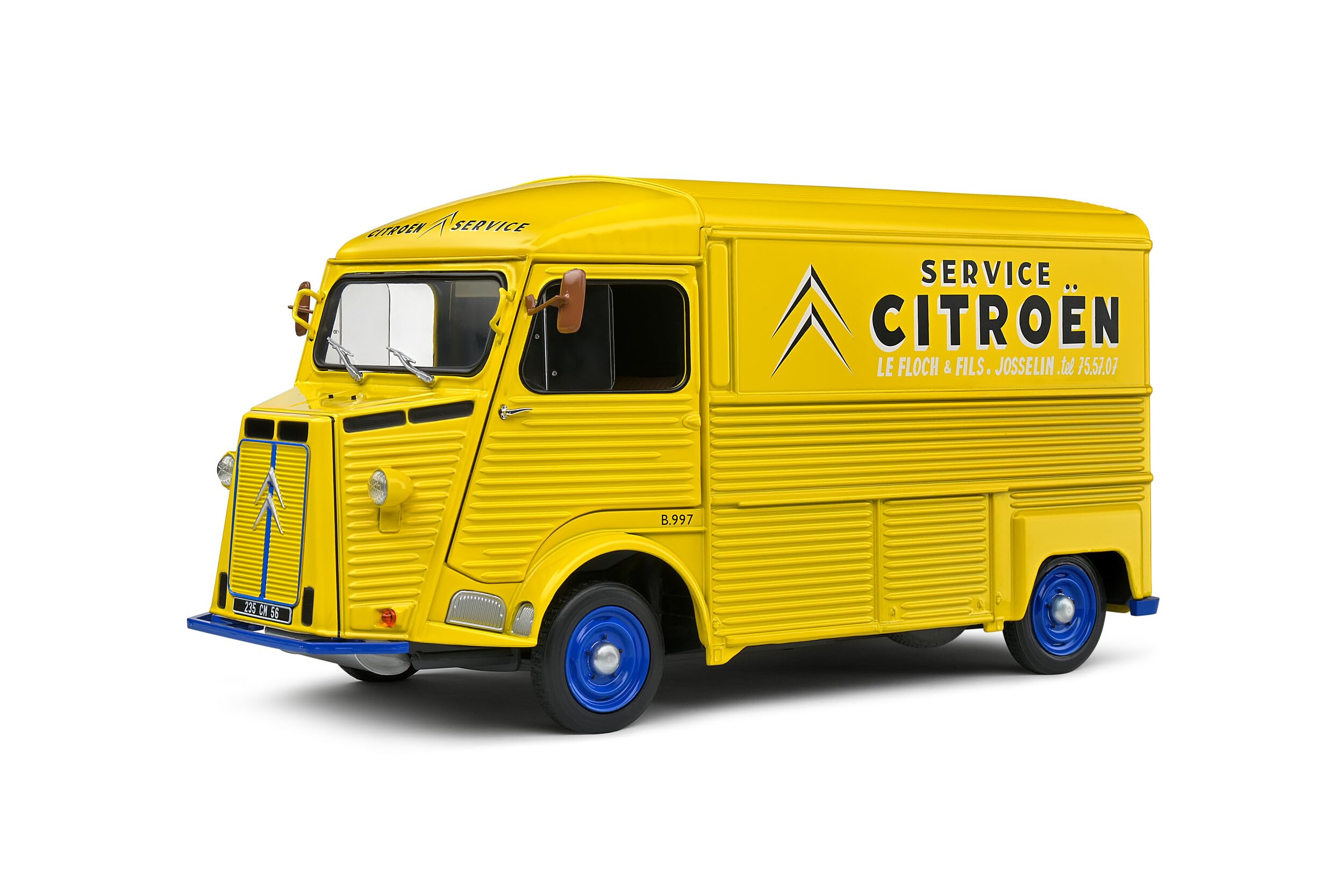

Solid Citroen HY Van Service Car 1969 CITROEN VAN SERVICE Mini Car, литье под давлением, 1/18 [Товар] жёлтый