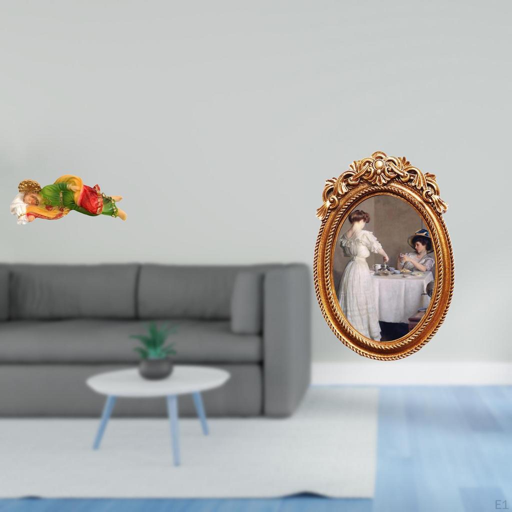 Resin Joseph Sculpture And Ornate Photo Frame Decorative Tabletop Display for Office Shelf Bedroom
