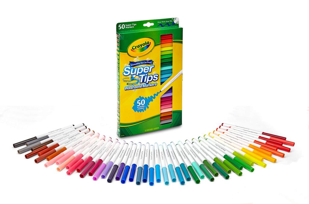Crayola Marker Removable Marker Pen 50 Colors Super Tips Genuine Product 585050