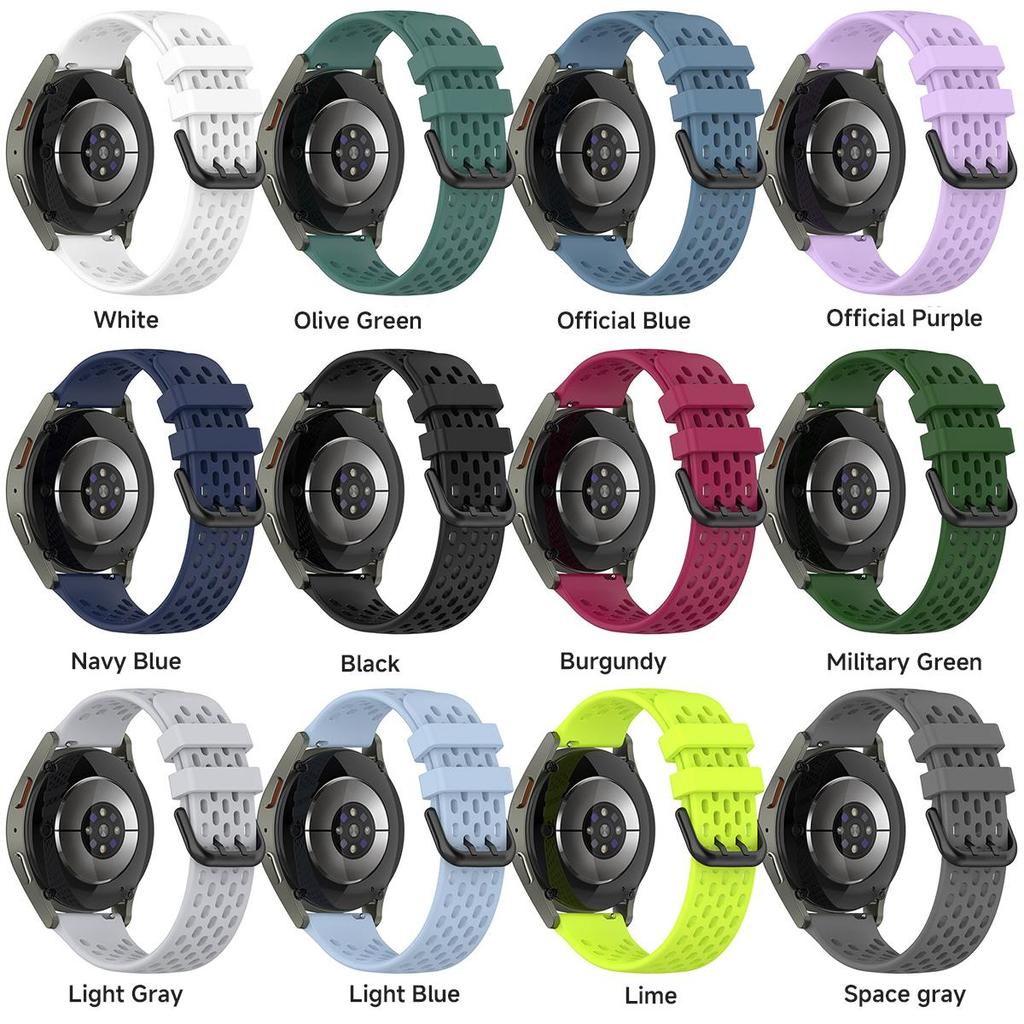 18mm Universal Silicone Band for Huawei GT6 41mm Sport Breathable Smart Strap for GT6/5/4 41mm GT5 Pro/watch 5 42mm Band