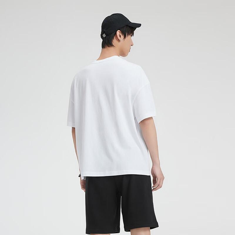 Puma Psicodélico Estampa Solta Respirável Gola Redonda Pulôver American Vintage Manga Curta Camiseta Unissex Camisetas Brancas 539502-02