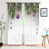 2 Stück, Vorhänge mit Weihnachtsbaum- und Kugelaufdruck - 30% Verdunkelung - geeignet für Wohnzimmer, Schlafzimmer, Küche, Heimdekoration
