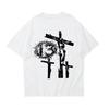 Streetwear Y2K T-shirt Harajuku Graphic Print Oversized Punk Short Sleeve T-shirt Rock Goth Retro Top Hip Hop Tee Fashion