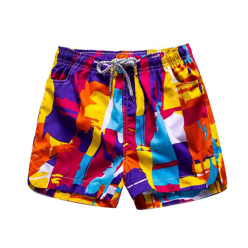 Quick-Dry Couple's Beach Shorts: Men's Breathable Swim Trunks & Women's Casual Printed Shorts