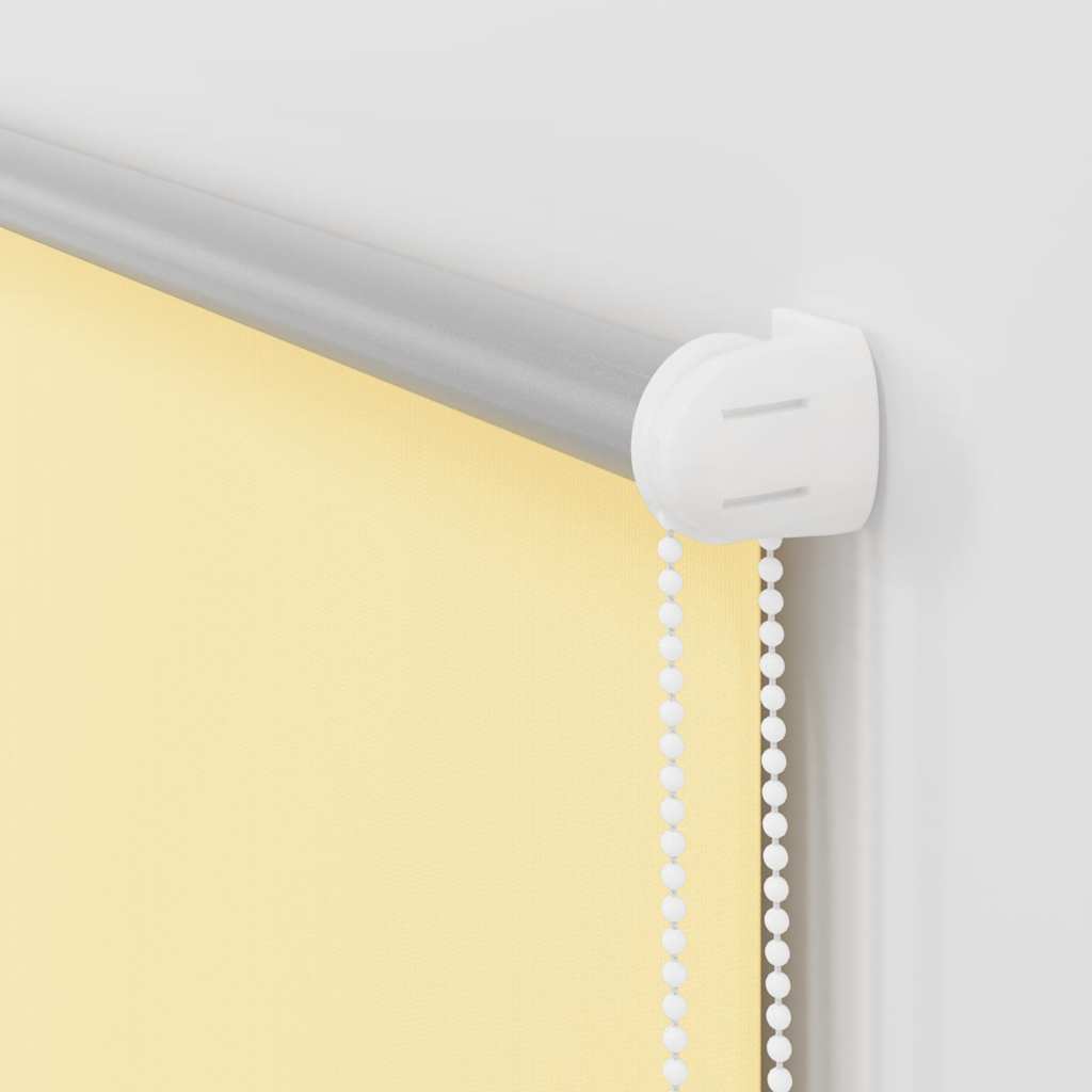 Blackout Roller Blind Yellow 75 x 150 cm Fabric Width 70.7 cm Polyester