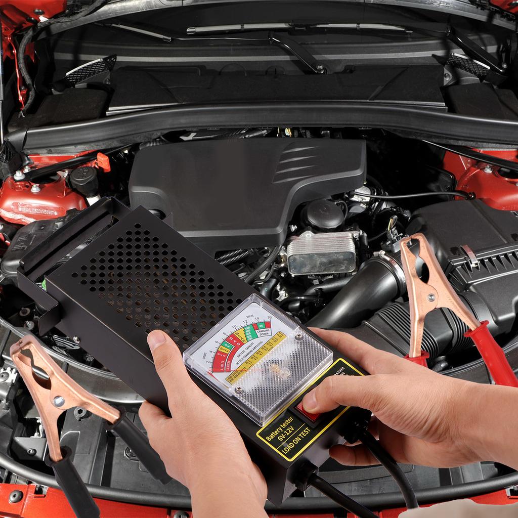 Car Battery Load Tester 6V-12V 100Amp Automotive Battery Load Checker 1000 CCA Max Portable Battery Charging System Checker