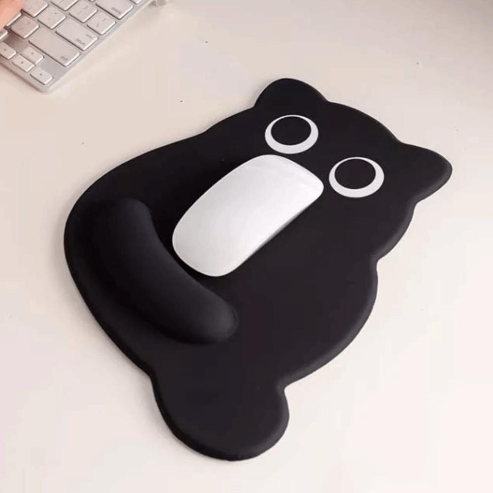 Cartoon Cat Large Mouse Mat Hand Guard Kawaii Cat Mouse Pad Black Cat Mouse Pads  Home Decor