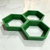 3Pcs Hexagonal Suspended Storage Rack Nordic Wall Hanging Rack Living Room Entrance Creative Geometric Storage Decoration Rack