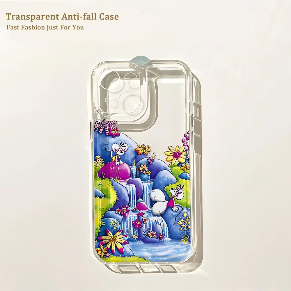 

Cartoon Diddls Mouses Phone Case For iPhone 17 16 16e 15 14 13 12 11 Mini Pro Max X XR XSMax 7 8 Air Plus Transparent Back Cover iPhone 11