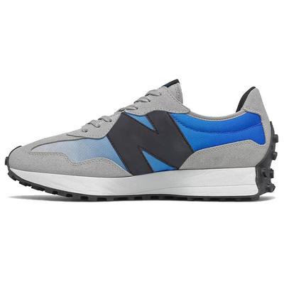 327 Leichter Aluminium Kobaltblau Herren Sneaker Grau MS327SD