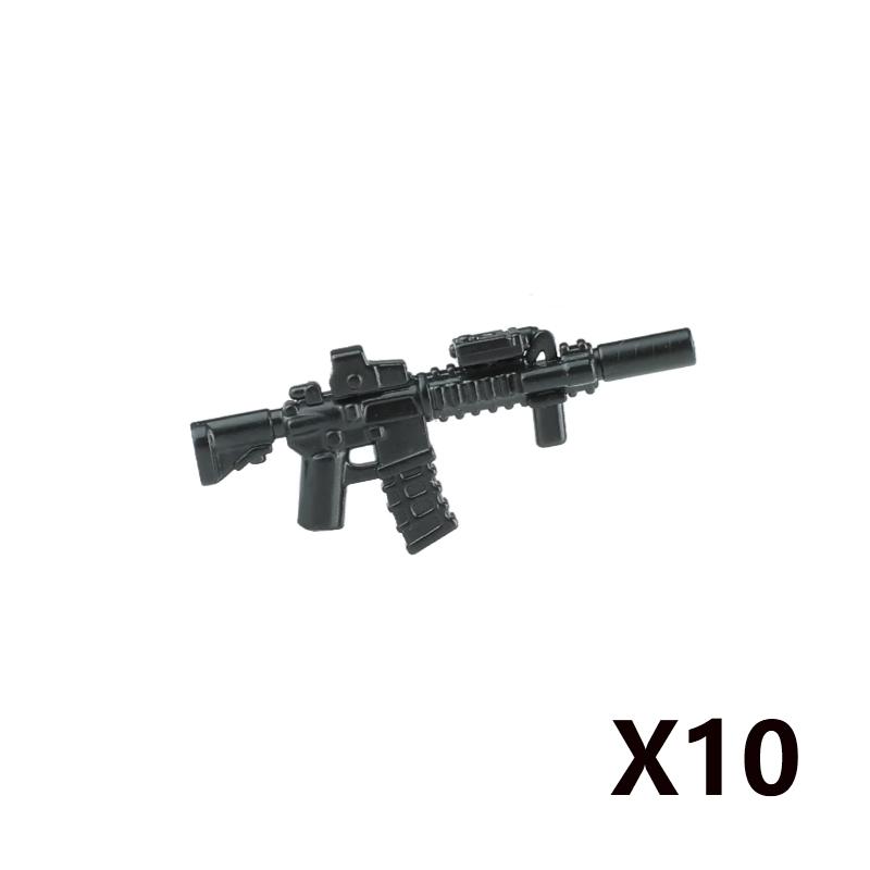 

Военные строительные блоки фигурка американского солдата M4 бронежилет спецназа тактическая пуленепробиваемая броня аксессуары для оружия кирпичи игрушки тёмно-синий