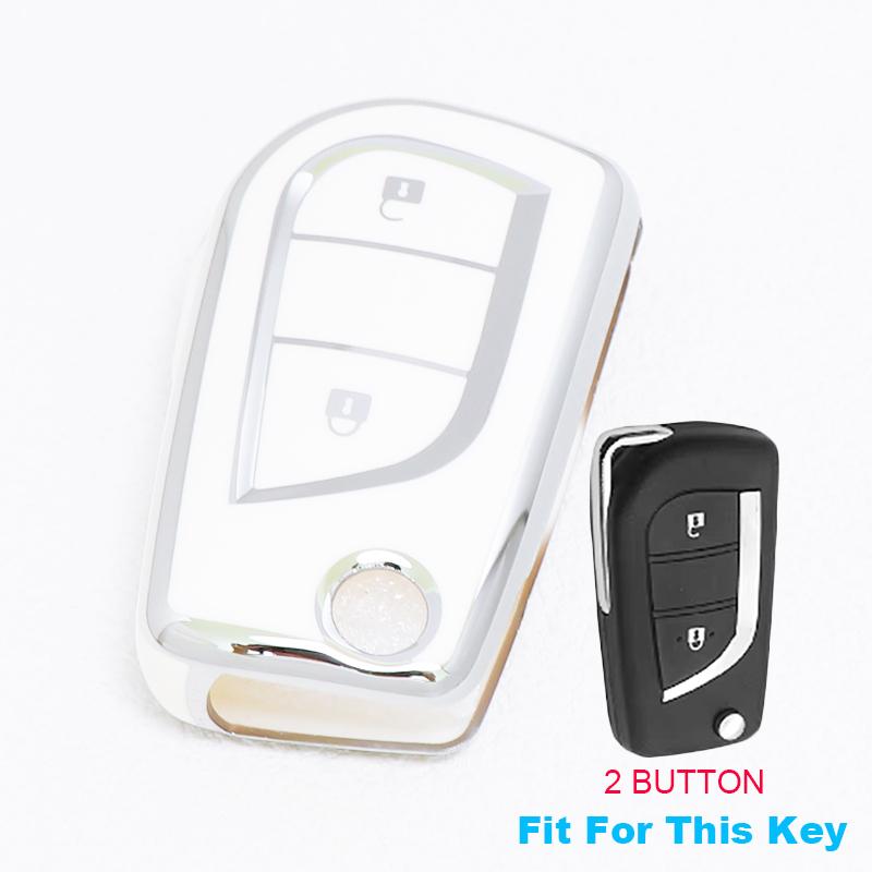 2/3/4 Buttons for Toyota Auris Corolla Reiz Avensis Verso Yaris Aygo Rav4 Scion TC IM TPU Car Key Case Cover Remote Shell Fob