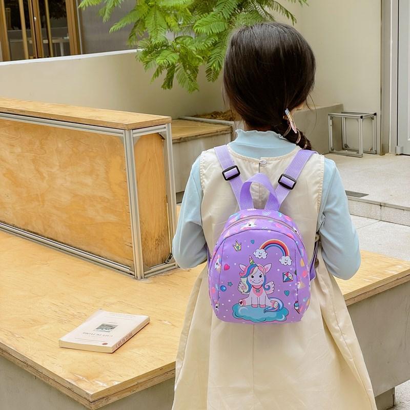 Tide Print Girl Small Backpack Children'S Small Schoolbag Cartoon Cute Princess Baby Travel Bag