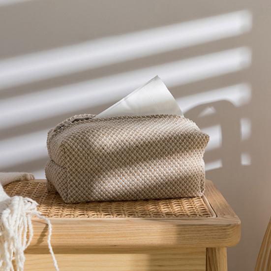 Tissue Box Washable Large Opening Storing Nordic Style Dining Room Napkin Dispenser Daily Use