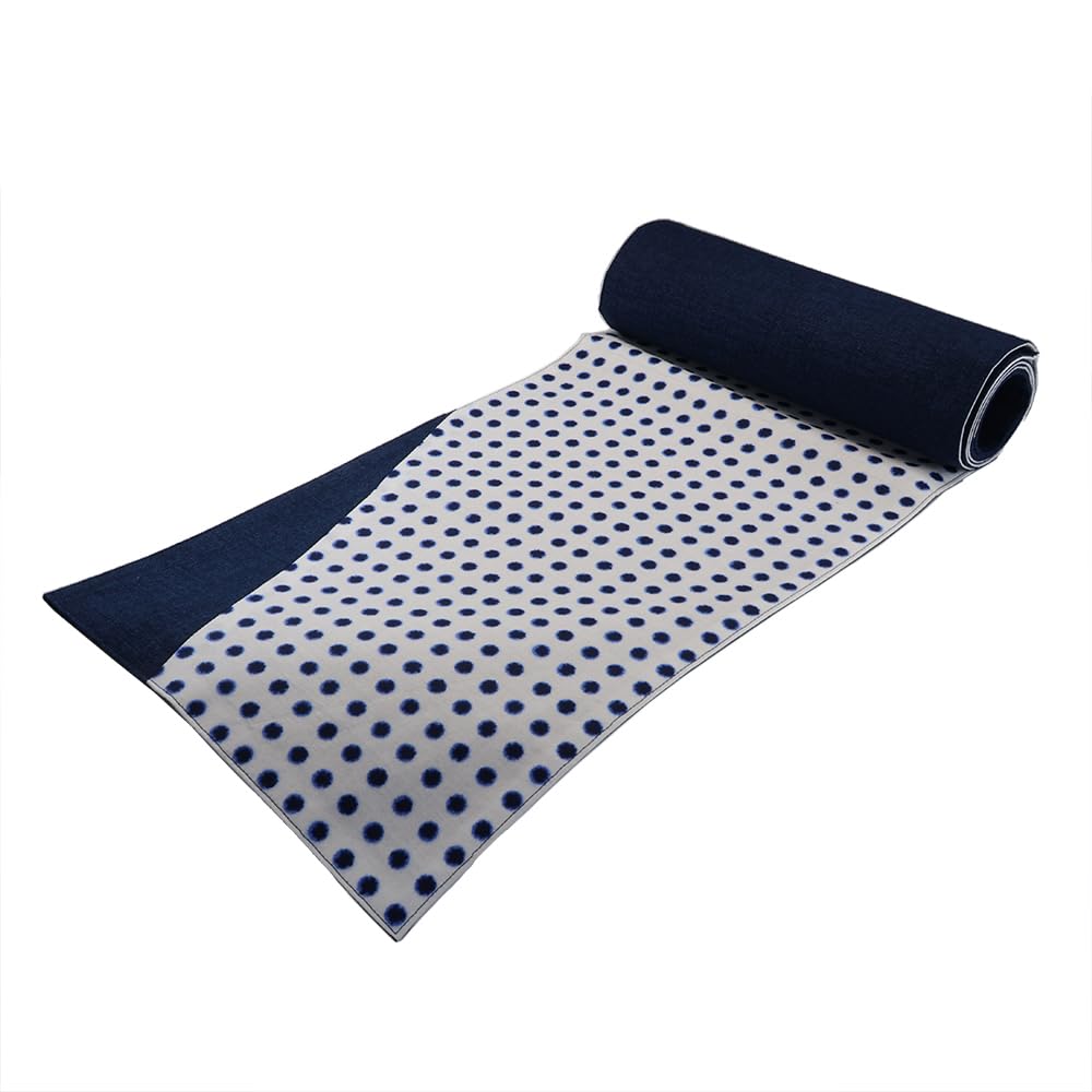 

Yamashita Koge Runner Cloth, Shibori (tie-dye) pattern, 100% Cotton, Made in Japan, Yukata-style Table Runner