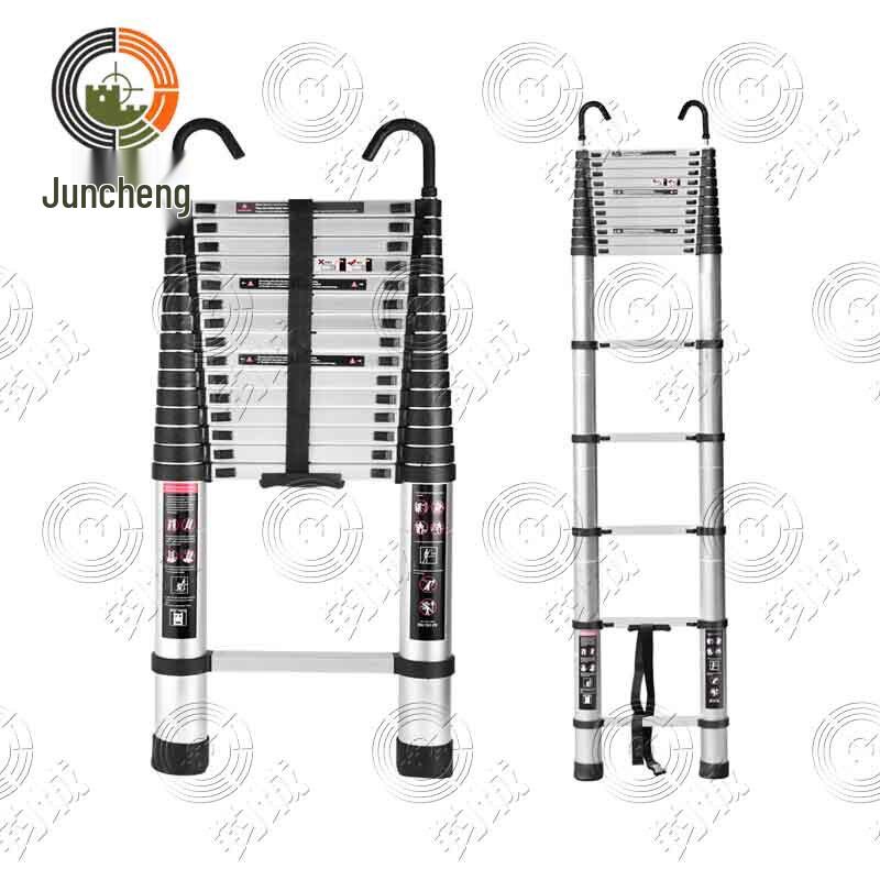 Jūnchéng Telescopic Aluminum Alloy Folding Ladder with Hook