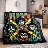 1PC KISS Band Blanket, Throw For Sofa, Bed, Travel, Camping, Livingroom,